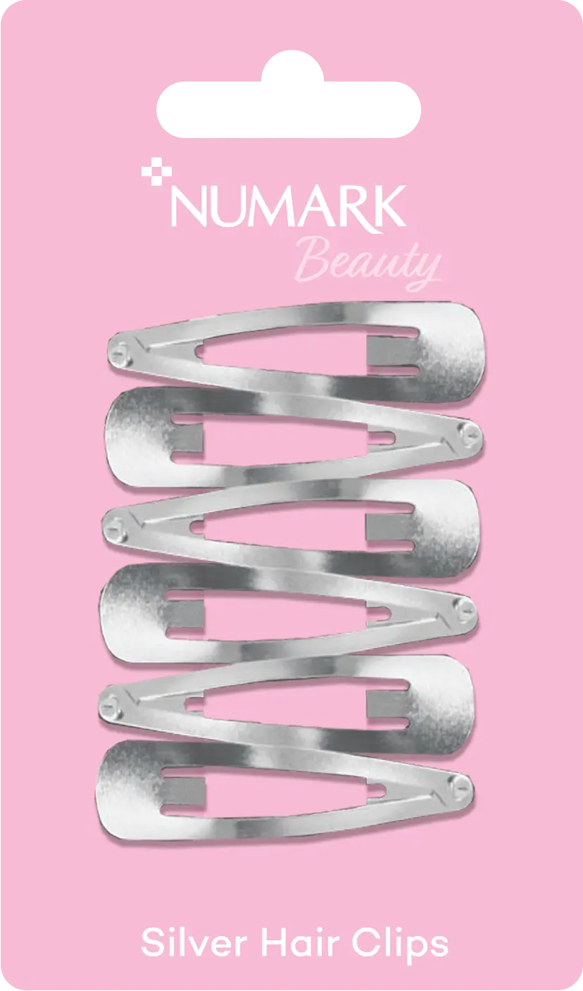 Silver Hair Clips