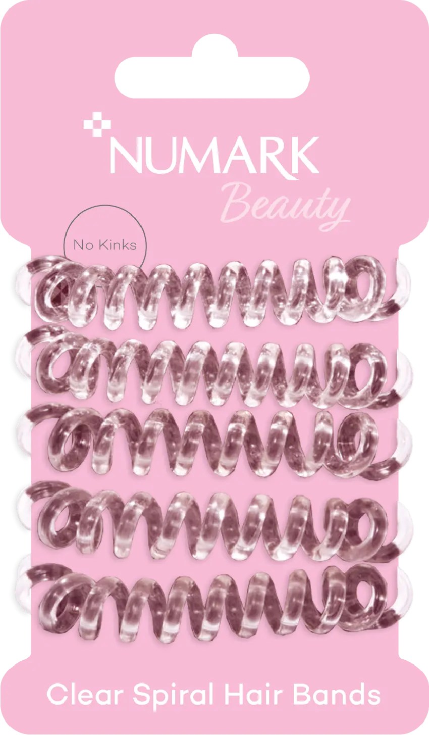 Clear Spiral Hair Bands
