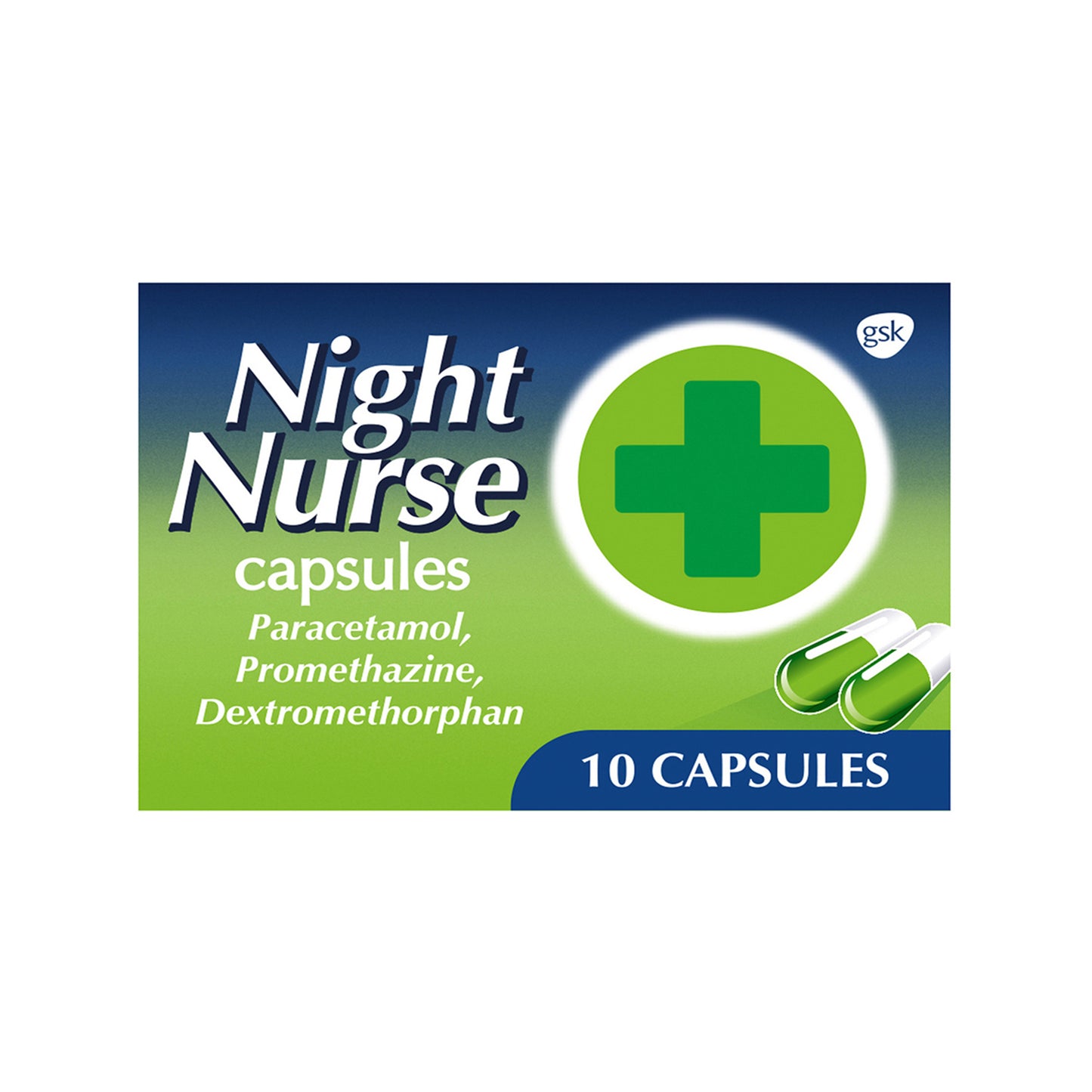 Night Nurse Cold and Flu Relief Capsules 10s