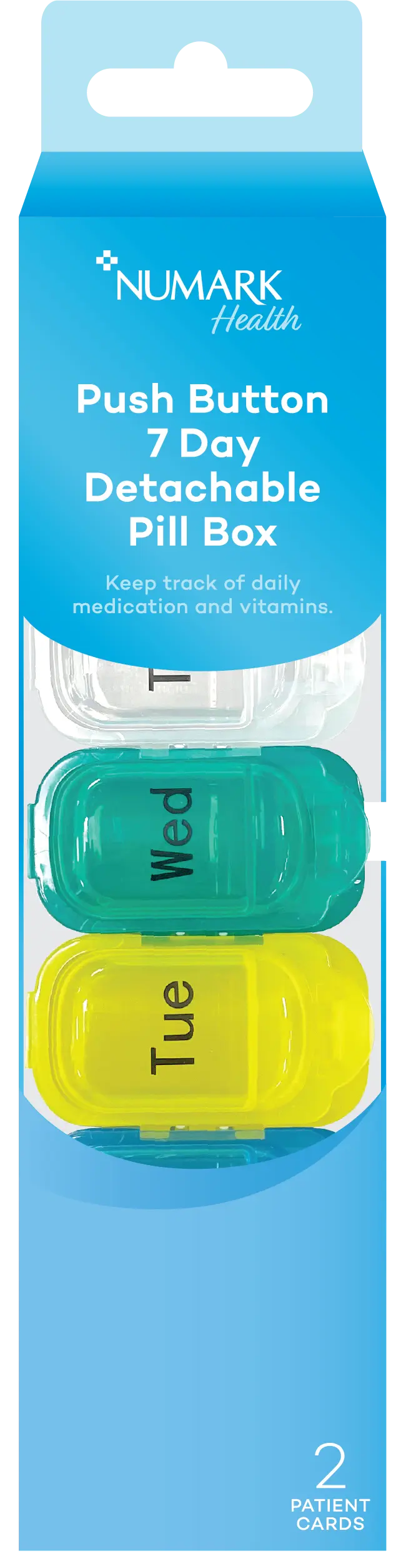 Detachable 7 Day Pill Box