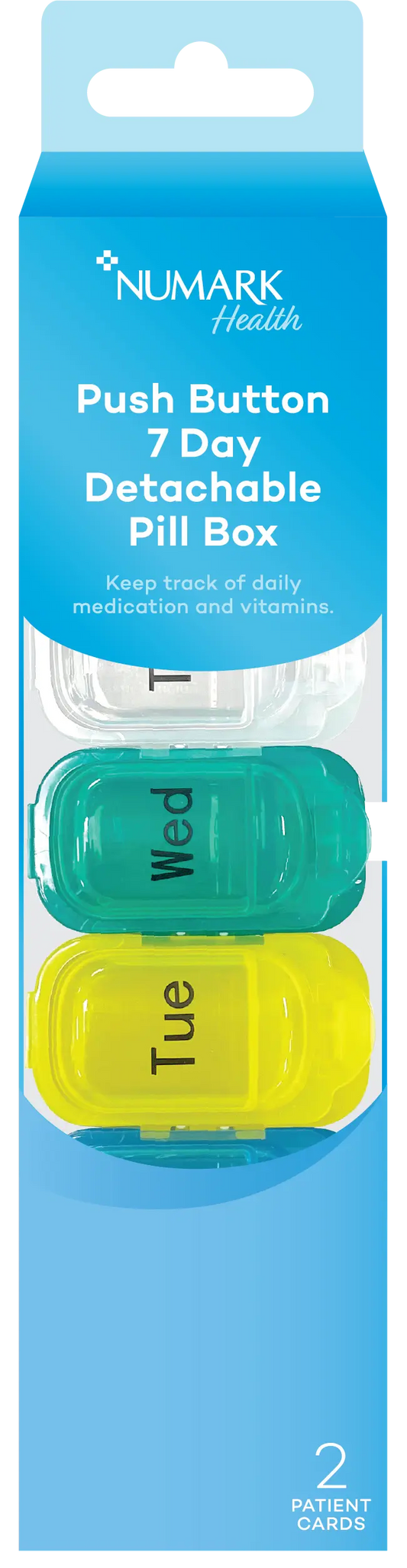 Detachable 7 Day Pill Box