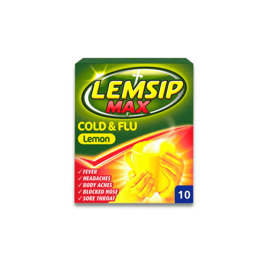 Lemsip Max Cold & Flu Lemon Sachets 16s