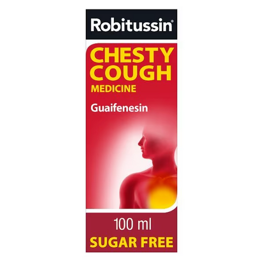 Robitussin Chesty Cough Medicine Sugar Free 100ml